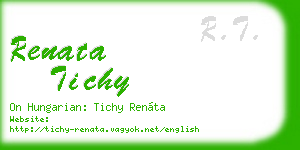 renata tichy business card